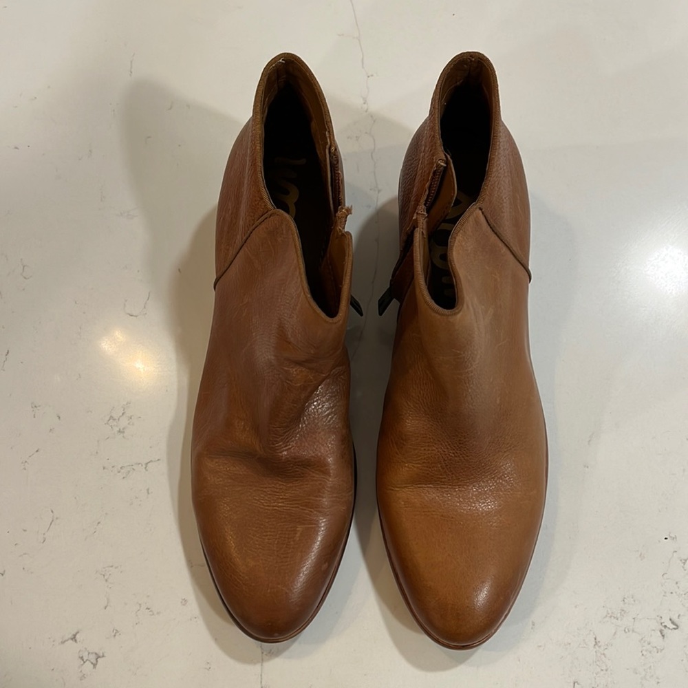 Sam Edelman Light brown “Petty” leather booties